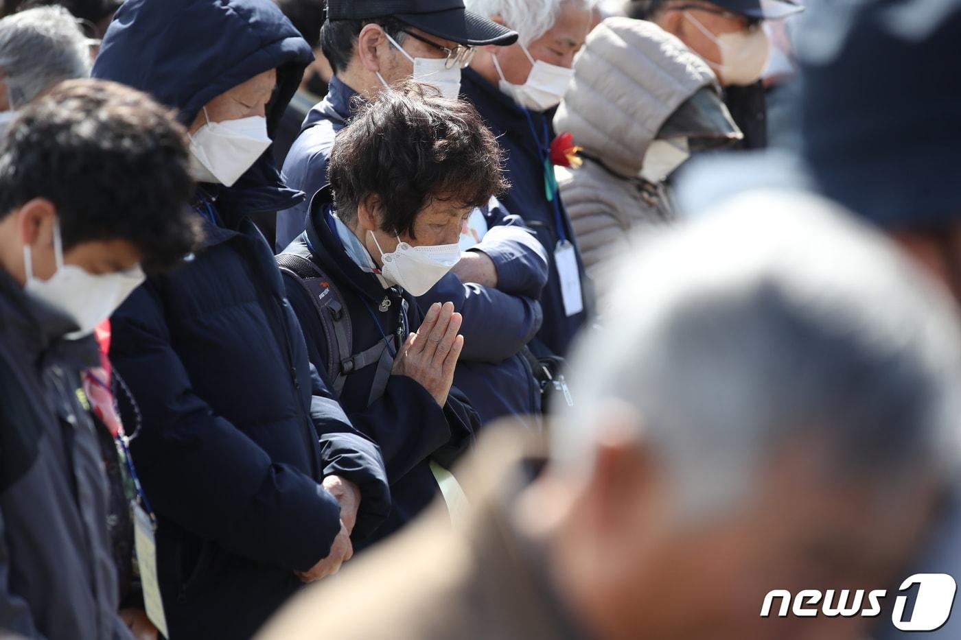 본문 이미지 - 제75주년 제주4·3 희생차 추념식.(제주도사진기자회)2023.4.3 ⓒ 뉴스1 오미란 기자