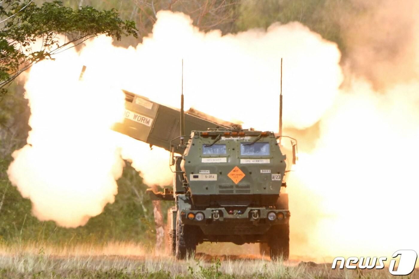 고속기동포병로켓시스템(HIMARS·하이마스). <자료사진> ⓒ AFP=뉴스1 ⓒ News1 이종덕 기자