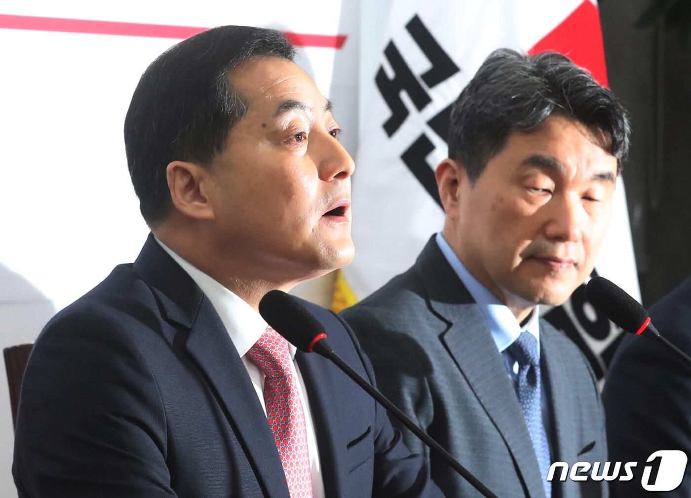 본문 이미지 - 박대출 국민의힘 정책위의장이 5일 오전 서울 여의도 국회에서 열린 학교폭력 근절 종합대책 관련 당·정협의회에서 발언을 하고 있다. 2023.4.5/뉴스1 ⓒ News1 송원영 기자