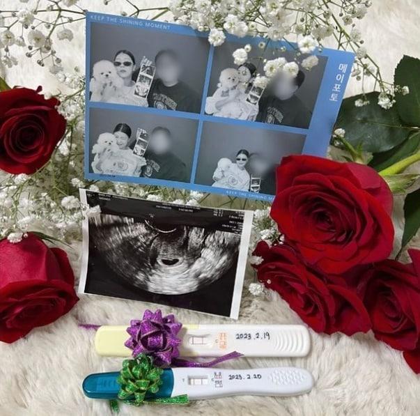 본문 이미지 - 배우 한정원이 새 연인과의 교제 끝에 임신한 사실을 알렸다. (인스타그램 갈무리)