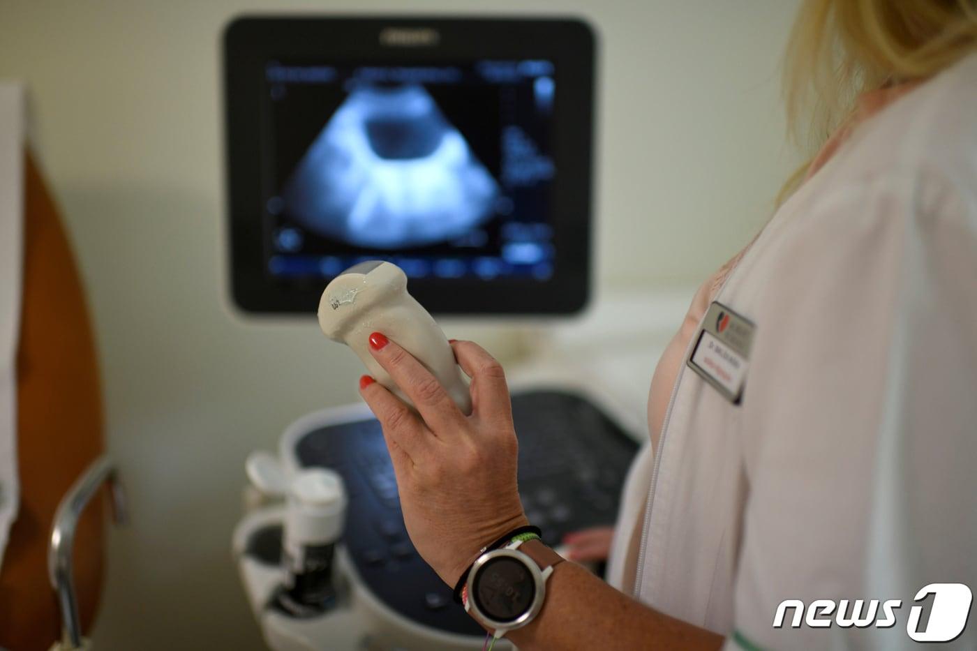 임신부 초음파 검사 장면&#40;자료사진&#41; /뉴스1