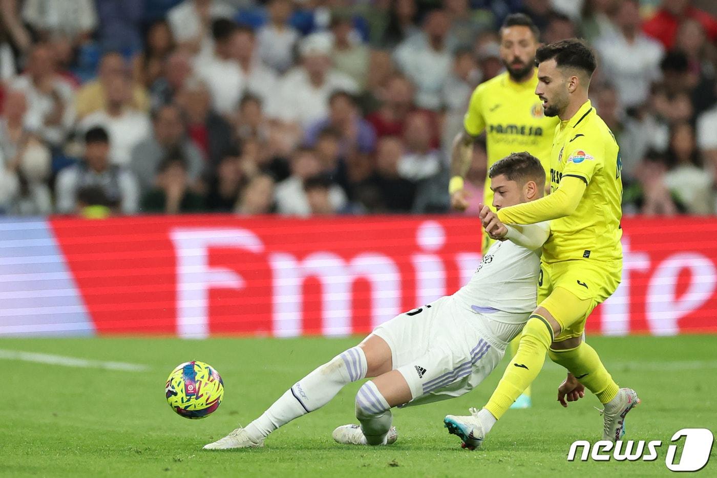 레알 마드리드 발베르데(왼쪽)와 비야레알 바에나. ⓒ AFP=뉴스1