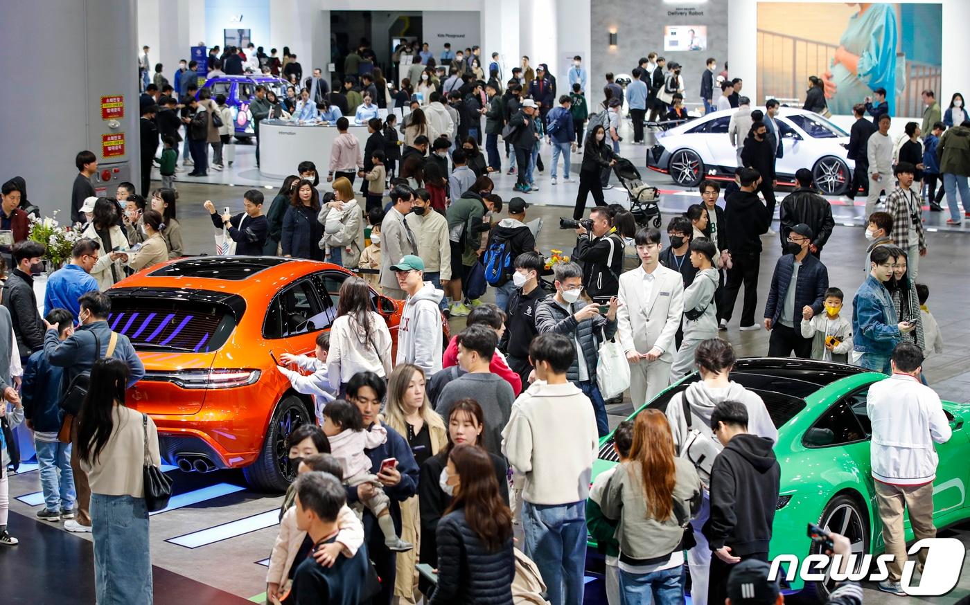2023 서울모빌리티쇼 모습.(뉴스1 자료사진)ⓒ News1 김도우 기자