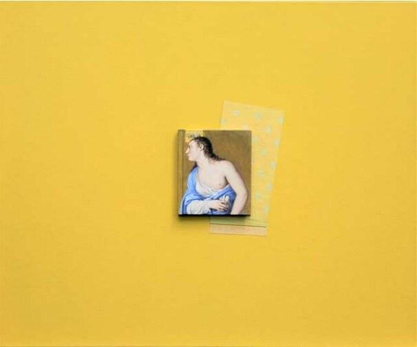 본문 이미지 -  한만영作, Reproduction of time-Book 2205, 2022, Acrylic on Canvas & Object, 60.6x72.7cm (아트사이드갤러리 제공)