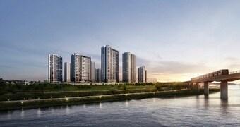 본문 이미지 - 1호선 전곡역 제일풍경채 리버파크 투시도. /제일건설 제공 