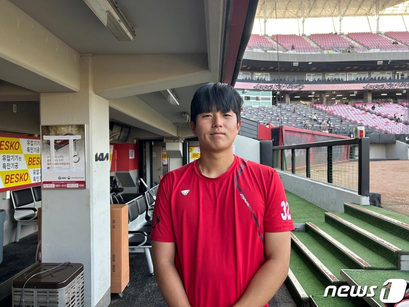 본문 이미지 - 10일 광주 기아챔피언스필드에서 만난 SSG 포수 조형우. ⓒ News1 문대현 기자 