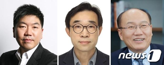 본문 이미지 - 왼쪽부터 김진태 한샘 대표집햄임원, 윤기철 현대리바트 사장, 한명호 LX하우시스 사장(각사 제공)  