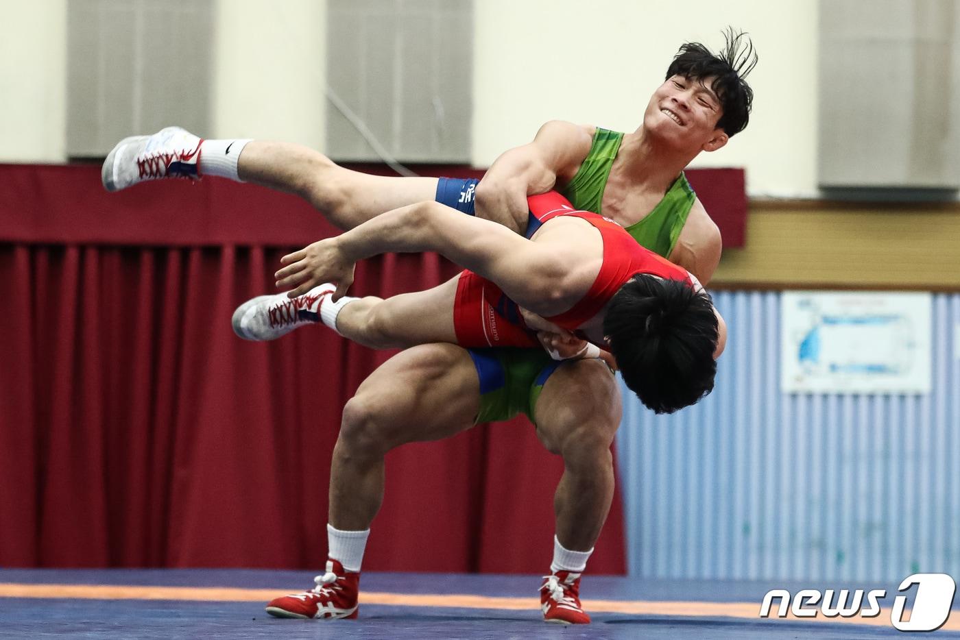 레슬링 대표팀 정한재. / 뉴스1 DB ⓒ News1 유승관 기자