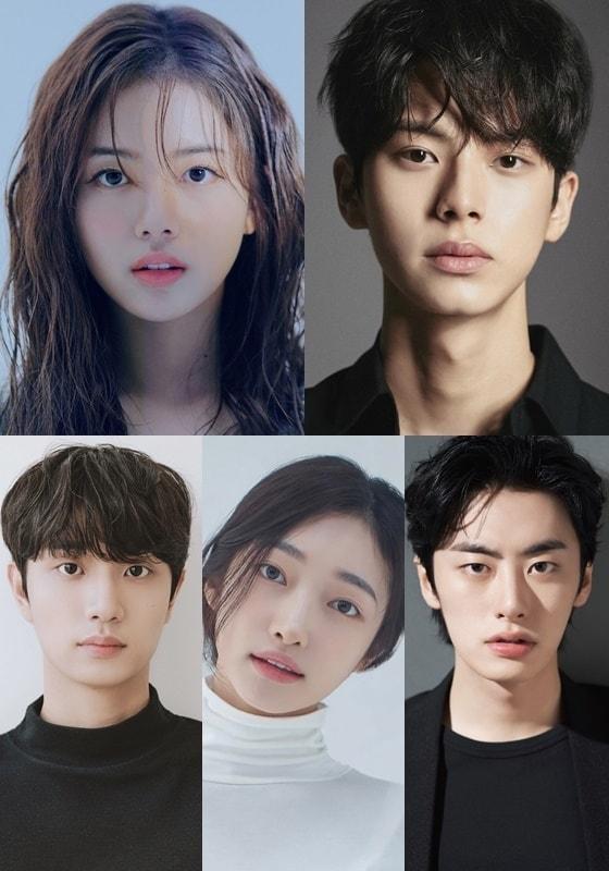 본문 이미지 - (왼쪽 위부터 시계방향으로) 노정의, 이채민, 이원정, 지혜원, 김재원/ 사진제공=나무엑터스, 골드메달리스트, 런업컴퍼니, 키이스트, 미스틱스토리