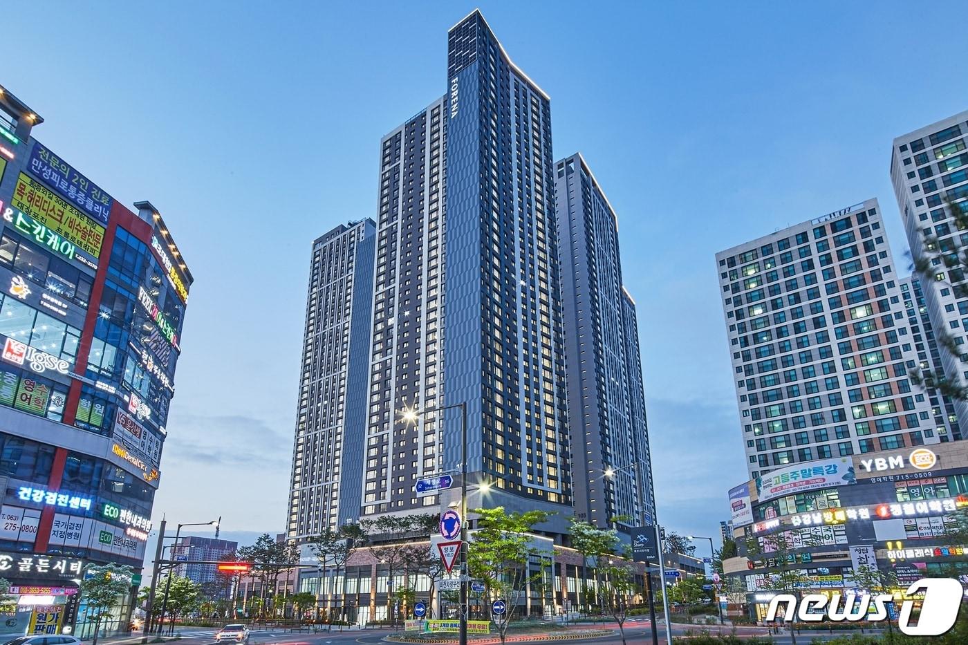 본문 이미지 - 포레나 전주에코시티 전경(한화 건설부문 제공).