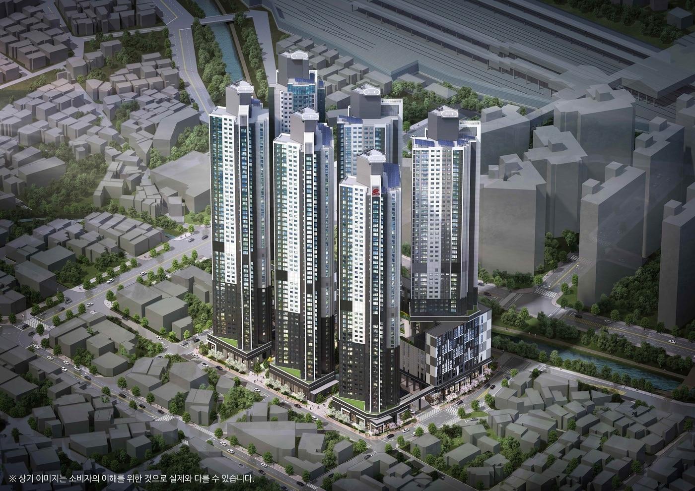 본문 이미지 - 힐스테이트 천안역 스카이움 조감도(현대건설 제공)