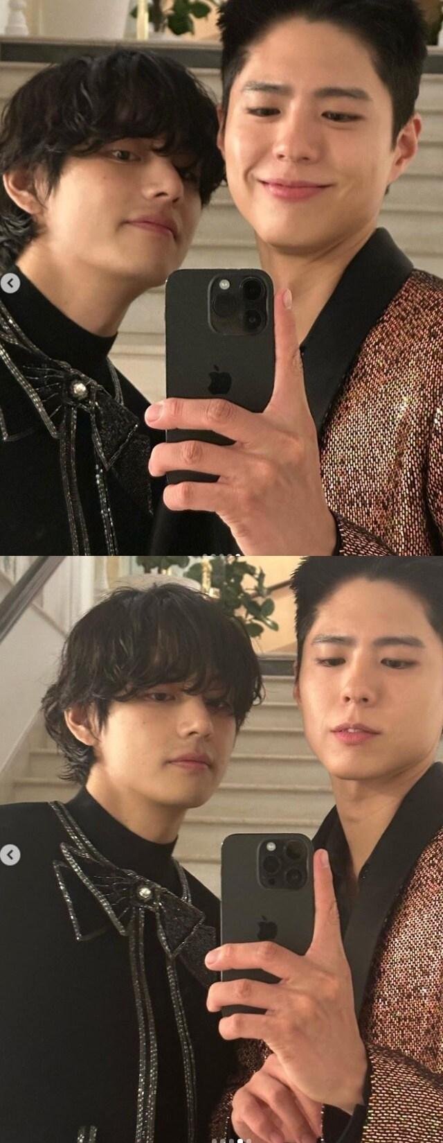 본문 이미지 - 뷔, 박보검 / 뷔 인스타그램