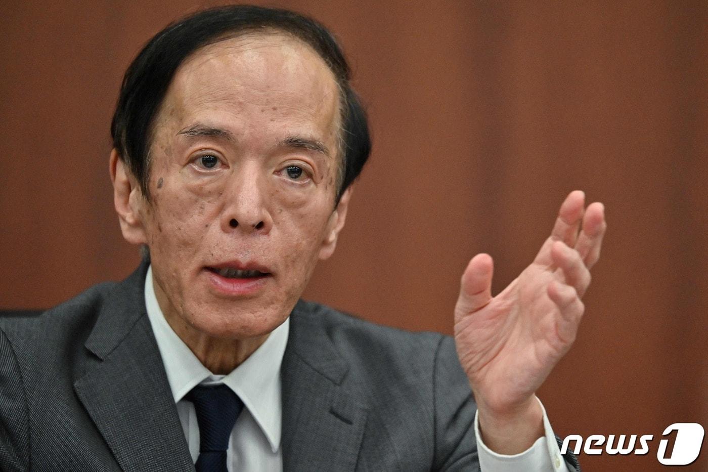 본문 이미지 - 우에다 가즈오 일본은행 총재/2023.5.26 ⓒ AFP=뉴스1 ⓒ News1 우동명 기자