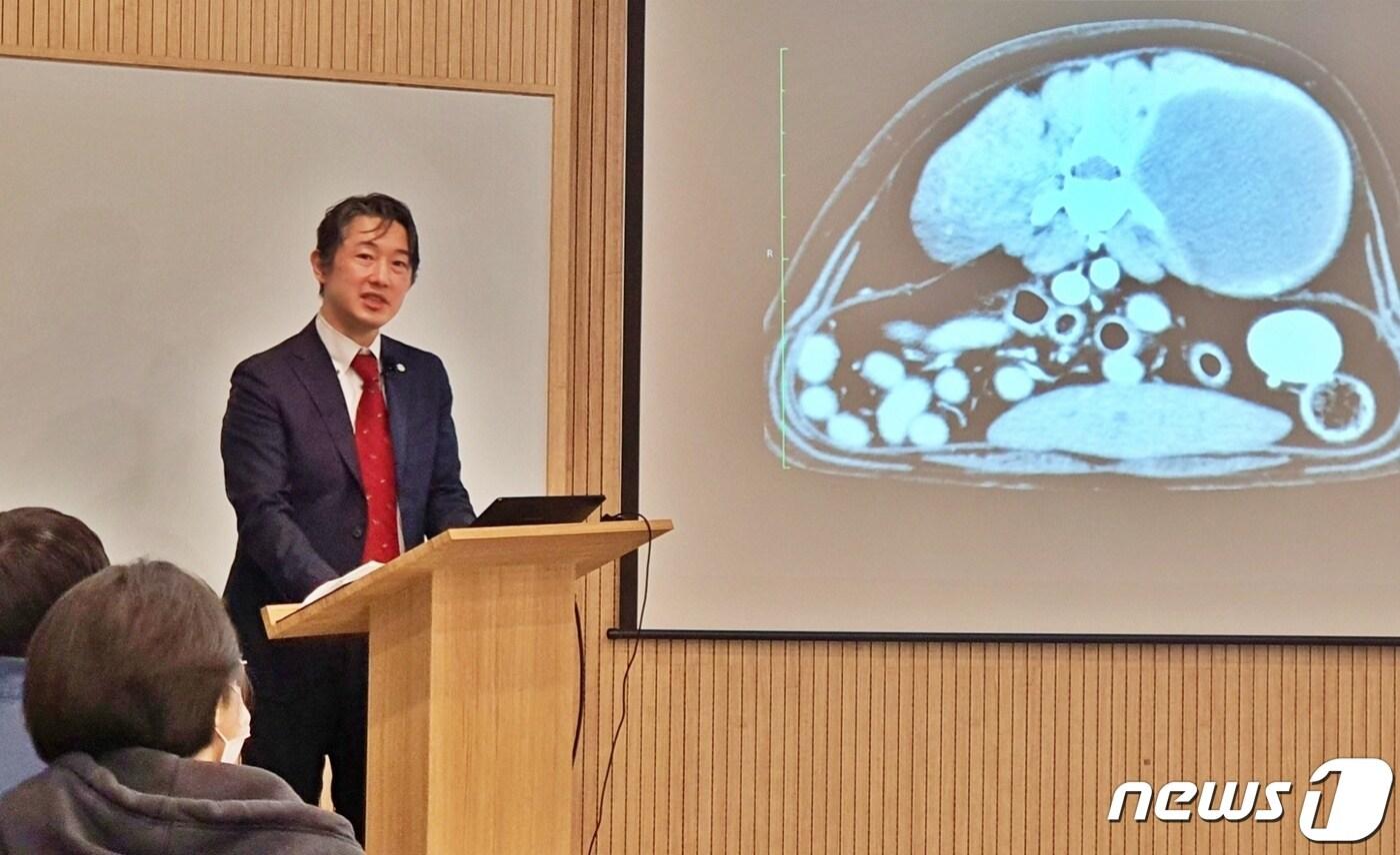 본문 이미지 - 28일 서울 중랑구 로얄동물메디컬센터 본원 내 동물암치료센터에서는 '동물진료의 새로운 패러다임을 위한 2023 로얄임상세미나'가 열렸다. ⓒ 뉴스1 최서윤 기자