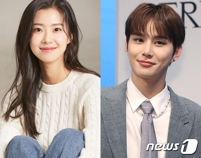 본문 이미지 - 김민아(왼쪽)와 NCT 정우(DB) ⓒ 뉴스1