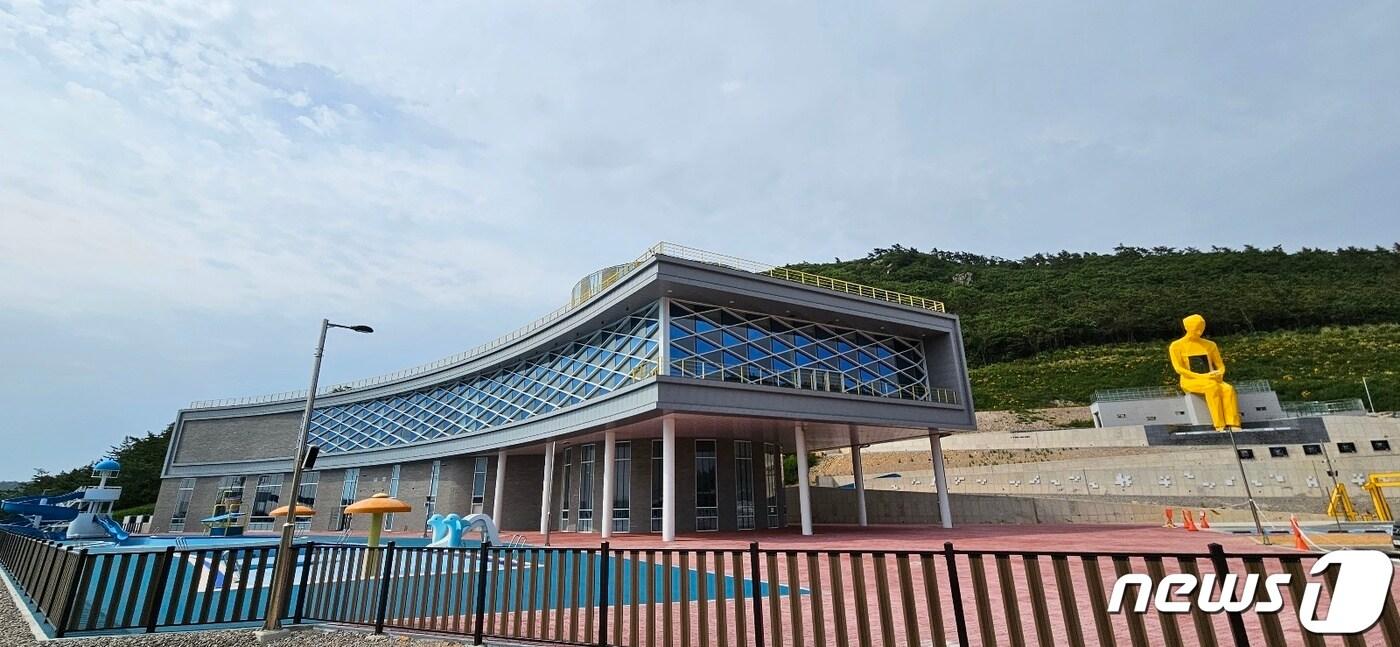 10월 개관 예정인 '진도군 국민해양안전관 체험 프로그램 및 유스호스텔' (진도군 제공)/뉴스1 