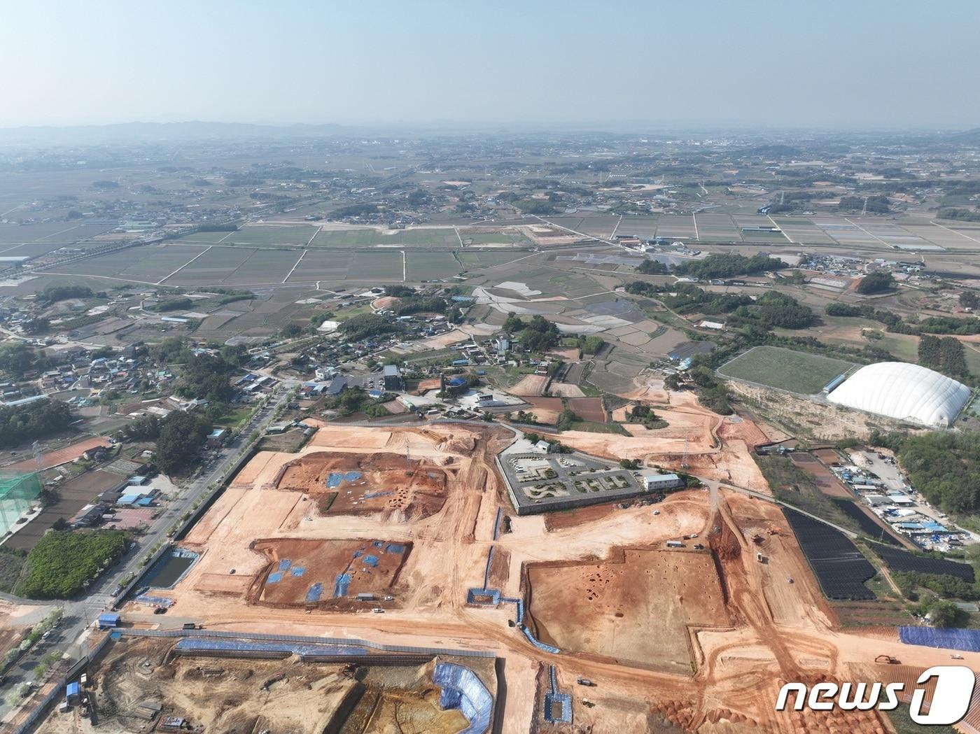 본문 이미지 - 전북 익산시는 주거·상업용지·공공시설로 개발할 부송4지구 도시개발사업을 내년 말 준공할 예정이다.(익산시 제공)2023.5.30./뉴스1
