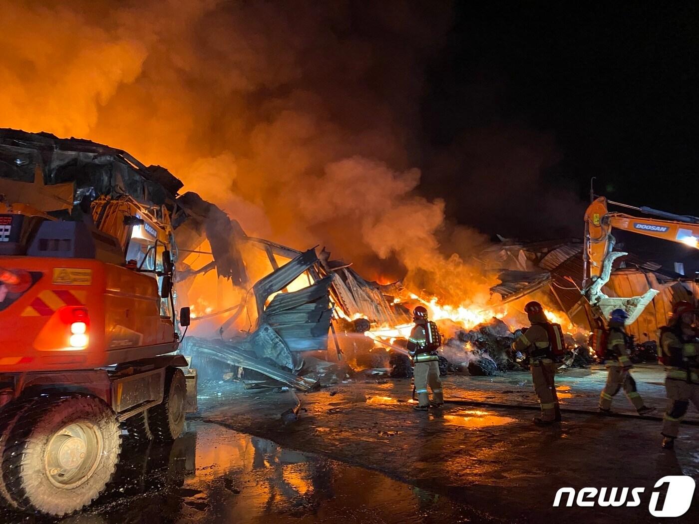 본문 이미지 - 화재 현장 사진. 경기북부소방 제공./