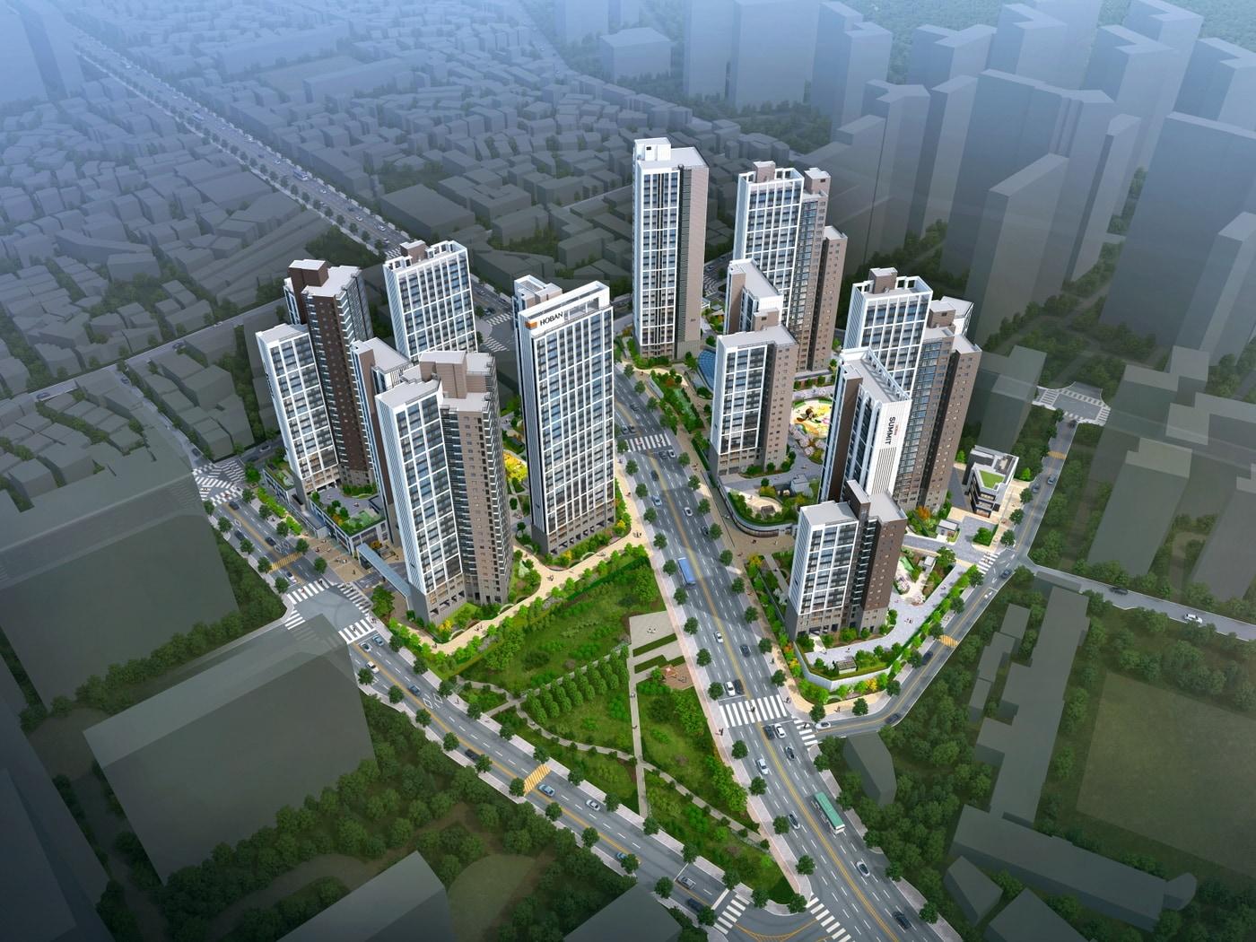 본문 이미지 - 호반써밋 그랜드에비뉴 조감도