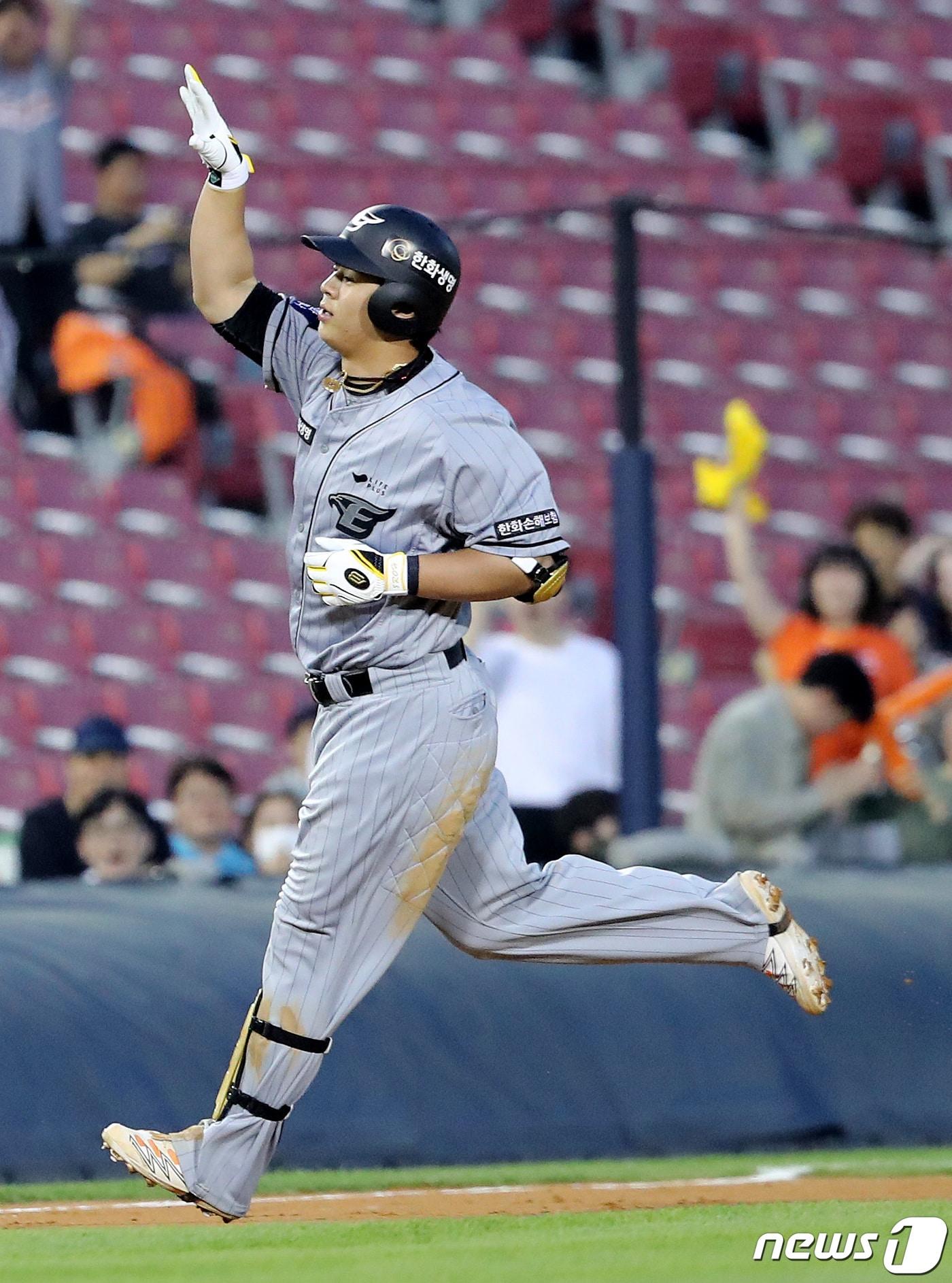 본문 이미지 - 한화 이글스 노시환. 2023.5.4/뉴스1 ⓒ News1 이재명 기자
