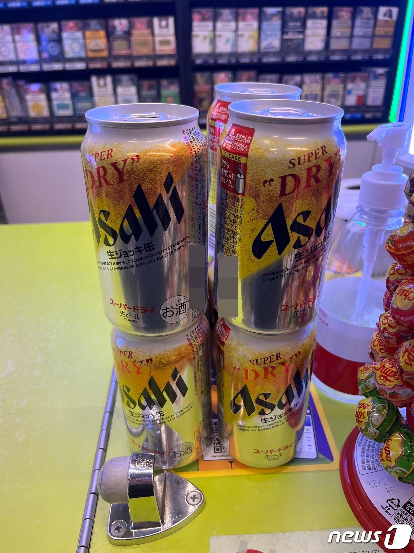 본문 이미지 - 아사히 수퍼드라이 생맥주캔 제품 사진. ⓒ News1 신민경 기자