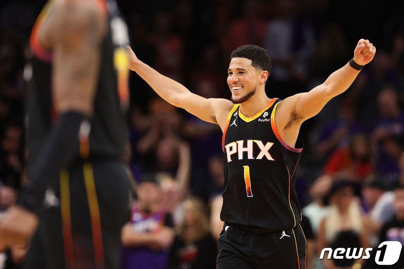 피닉스 선스의 데빈 부커. ⓒ AFP=뉴스1