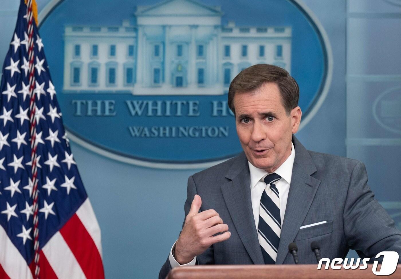 본문 이미지 - 존 커비 백악관 NSC 전략 소통 조정관. 2023.6.1 ⓒ AFP=뉴스1 ⓒ News1 우동명 기자
