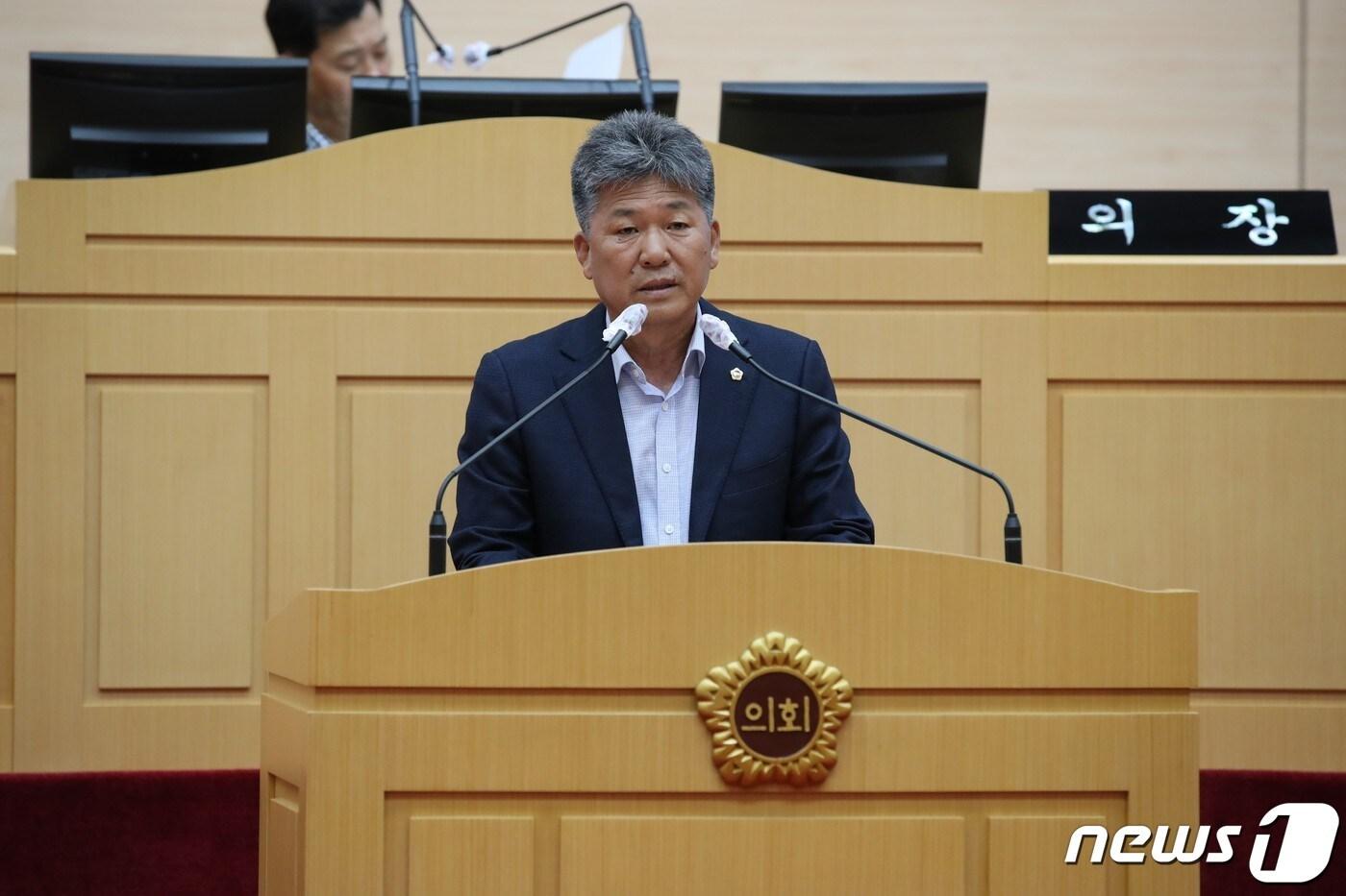 본문 이미지 - 전남도의회 신의준의원이 도의회 본회의에서 발언하고 있다.(뉴스1 DB)/뉴스1