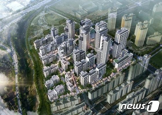 본문 이미지 - 고덕강일3단지 조감도(SH공사 제공).
