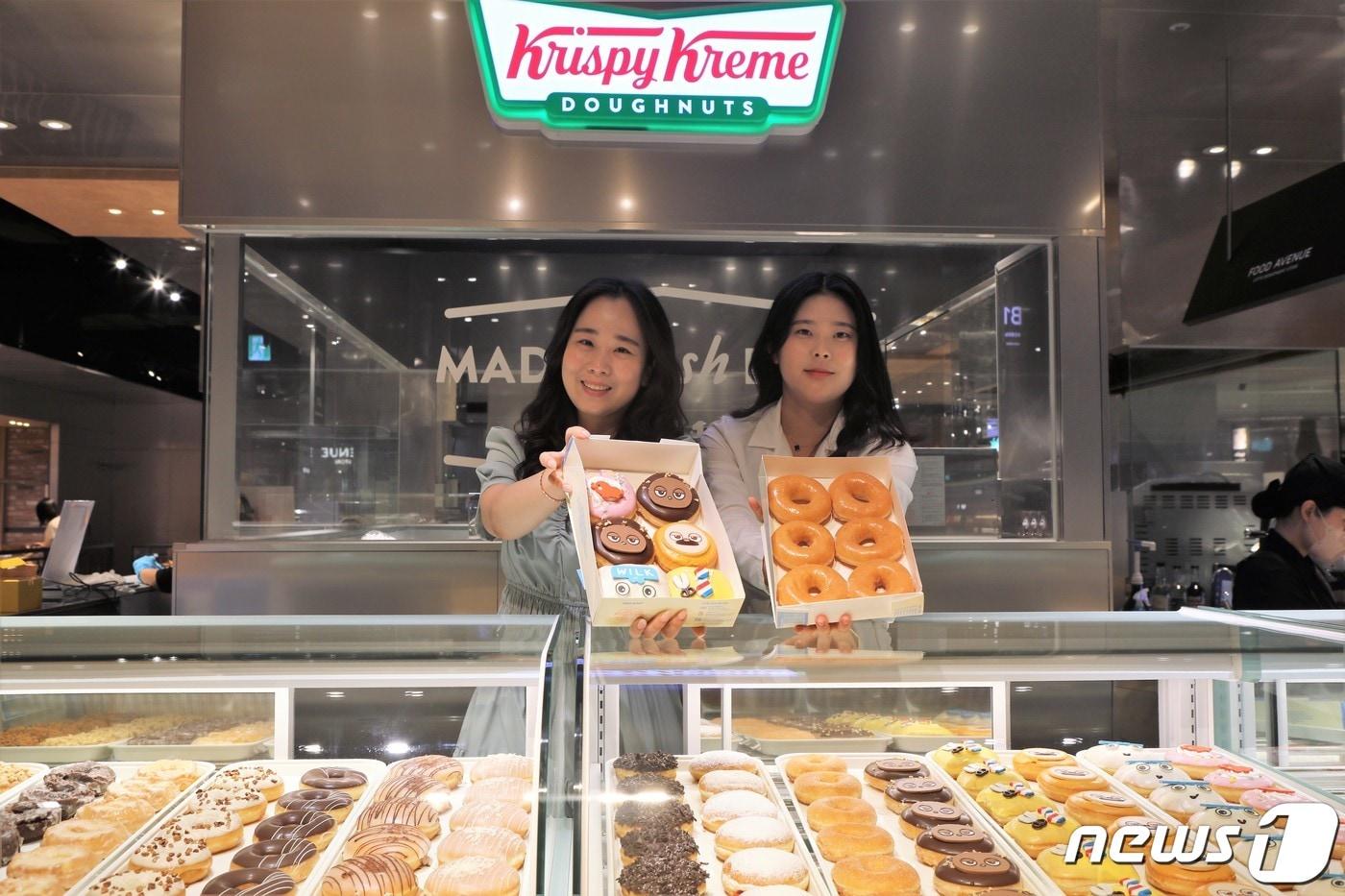 롯데백화점 광주점 크리스피크림 도넛 자료사진(사진은 기사 내용과 무관함) /뉴스1DB ⓒ News1 이수민 기자