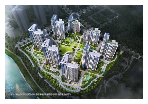 본문 이미지 - 힐스테이트 자이 아산 센텀 조감도.(현대건설 제공)