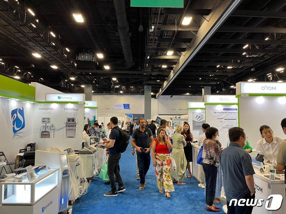 본문 이미지 - 지난해 열린 FIME 강원공동관 전경.&#40;강원테크노파크 제공&#41;