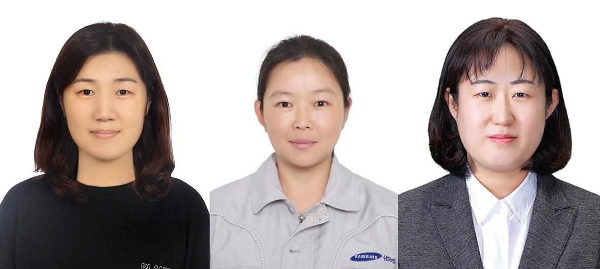 본문 이미지 - 왼쪽부터 차례로 김숙현 ㈜안랩 수석연구원, 정은영 삼성중공업㈜ 프로, 한정은 LG이노텍㈜ 책임. (과학기술정보통신부 제공)