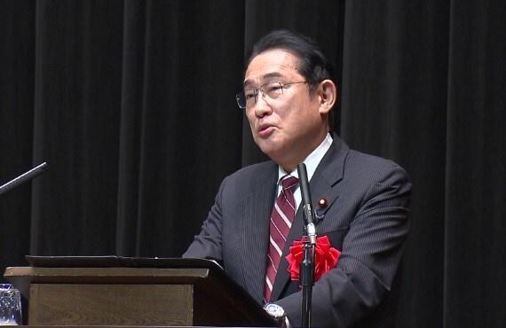 본문 이미지 - 18일 일본 도쿄 와세다대학 오쿠마 강당에서 기시다 후미오 총리가 모교 방문 강연을 진행하고 있다. (출처 : 일본 총리관저) 2023.06.18/