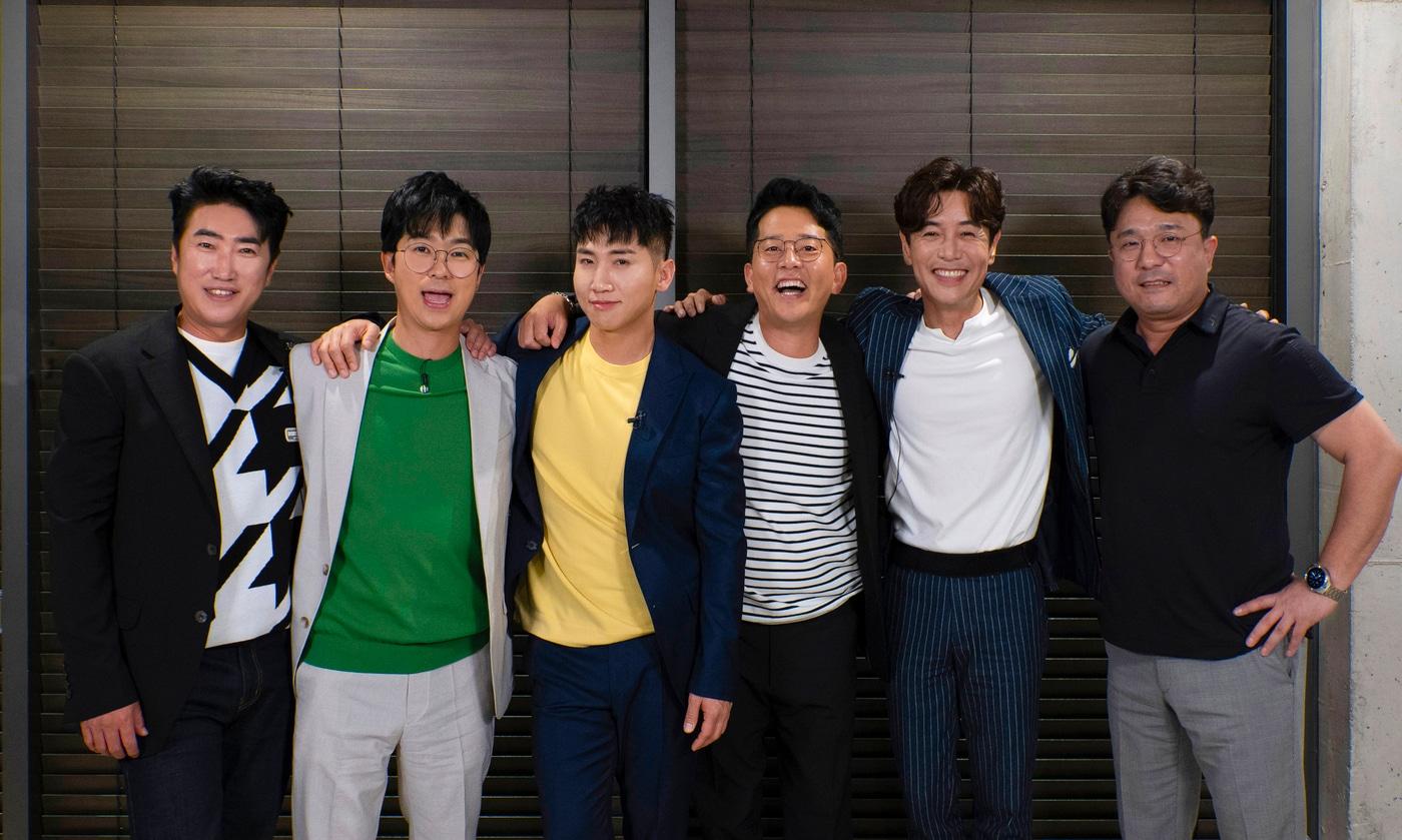 본문 이미지 - (왼쪽부터) 장동민, 홍인규, 유세윤, 김준호, 김대희, 박승호 PD/ 사진=MBN, 채널S, 라이프타임 '니돈내산 독박투어' 제공