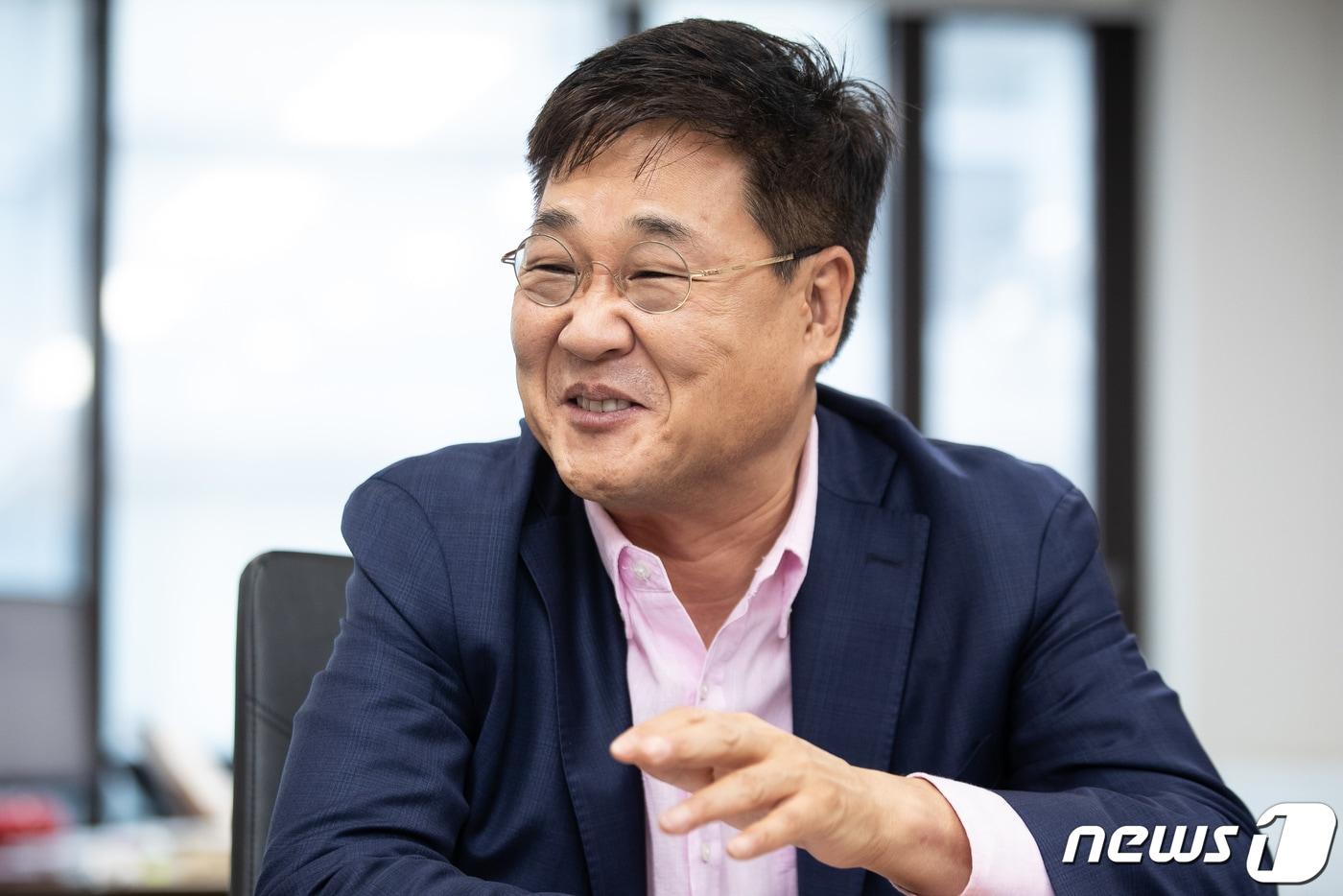 본문 이미지 - 취임 1주년을 맞은 정문헌 서울 종로구청장이 21일 종로구청에서 뉴스1과 인터뷰하고 있다. 2023.6.21/뉴스1 ⓒ News1 유승관 기자