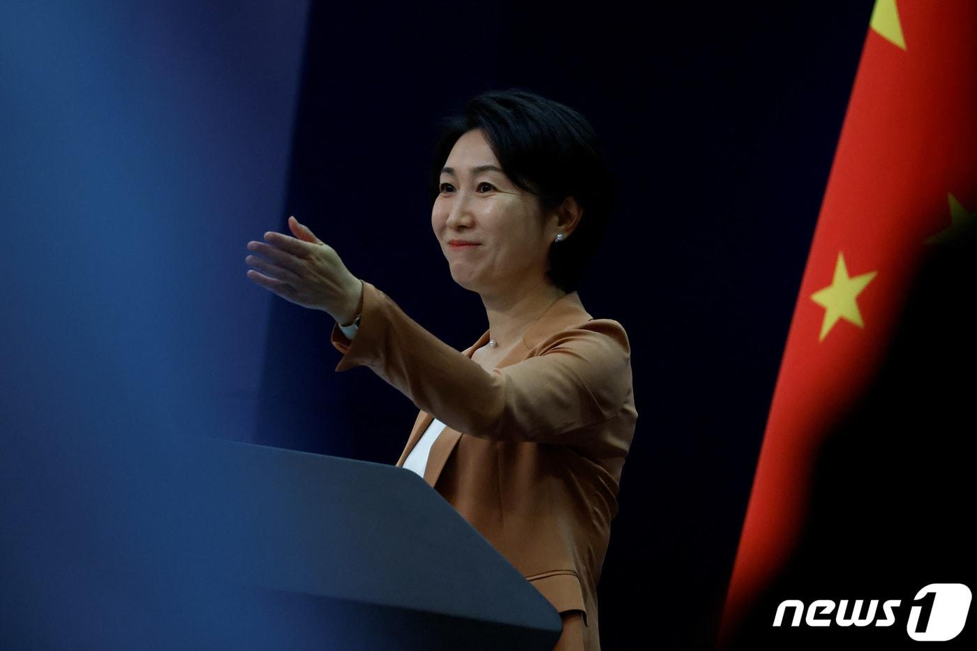 본문 이미지 - 마오닝 중국 외교부 대변인. 2023.6.22 ⓒ 로이터=뉴스1 ⓒ News1 우동명 기자