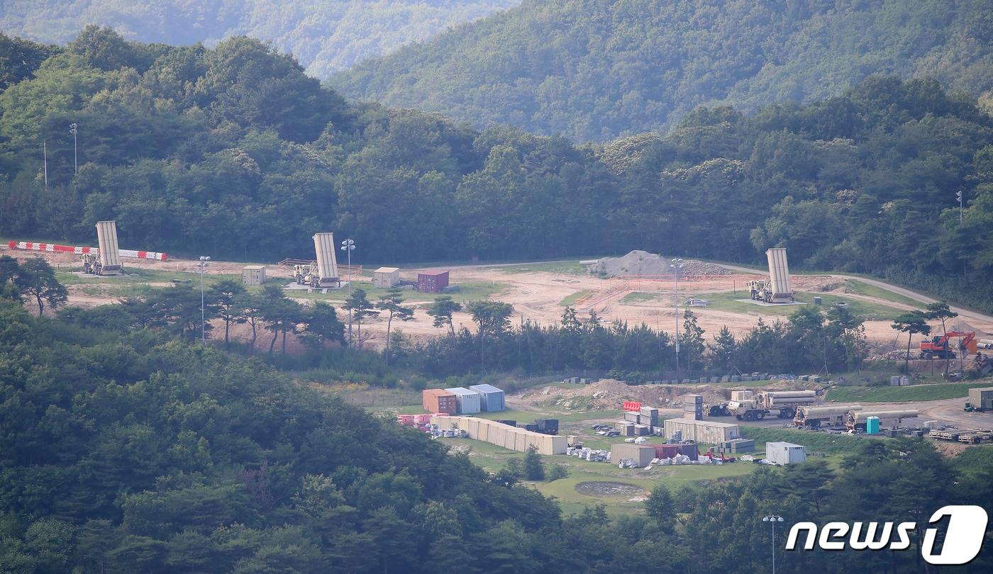 본문 이미지 - 경북 성주군 주한미군 고고도미사일방어체계(THAAD·사드) 기지. 2023.6.22/뉴스1 ⓒ News1 공정식 기자