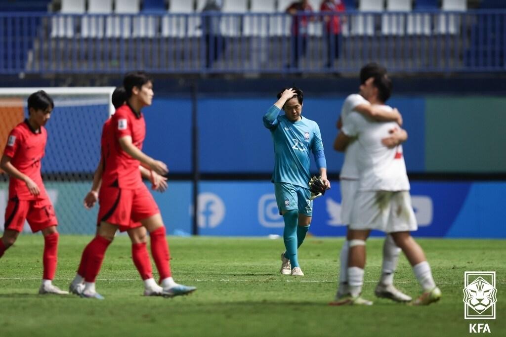 본문 이미지 - 한국 U17 대표팀이 이란에 0-2로 패했다.(대한축구협회 제공)