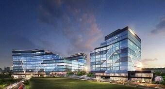 본문 이미지 -  금강주택이 경기 구리시에 공급한 ‘구리갈매 금강펜테리움 IX타워’ 투시도. /금강주택 제공