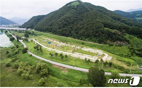 본문 이미지 - 김해 생림오토캠핑장 전경.(김해시 제공)