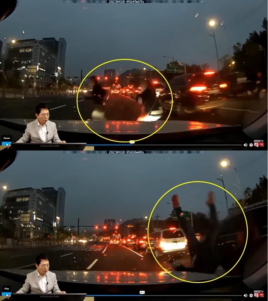 본문 이미지 - (유튜브 채널 '한문철TV' 갈무리)