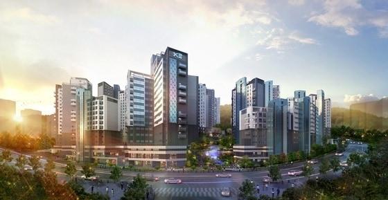 본문 이미지 - 최근 무순위 청약 2가구 공급에 93만명이 몰려 화제가 된 '흑석리버파크 자이' 조감도(GS건설).