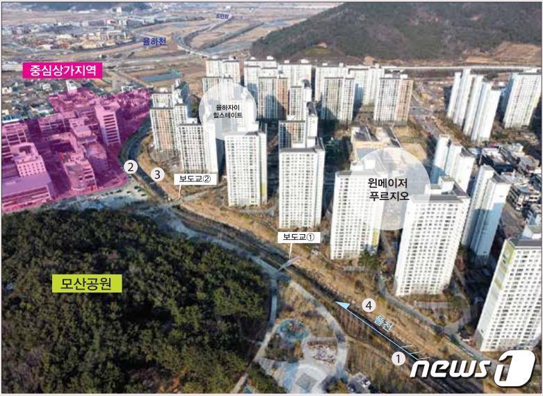 본문 이미지 - 장유 뜰천 수변공간 경관 개선사업 조감도.(김정호 의원실 제공)
