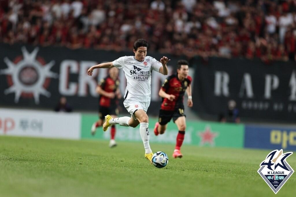 본문 이미지 - 생애 처음으로 대표팀에 승선한 제주 유나이티드의 안현범.(한국프로축구연맹 제공)