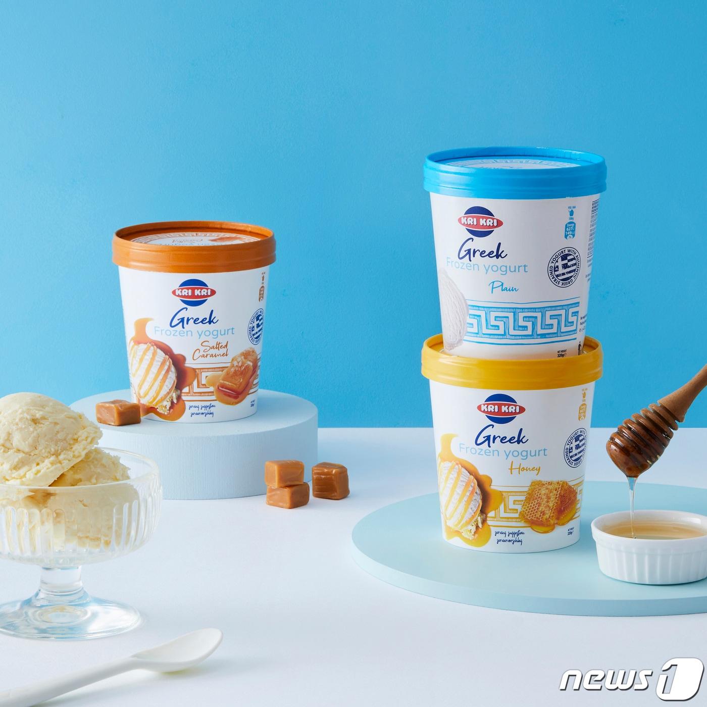 본문 이미지 - 구르메F&B코리아가 수입하는 크리크리는 그릭 프로즌 요거트가 이마트 트레이더스로 판매 채널을 확대한다.(구르메F&B코리아제공)