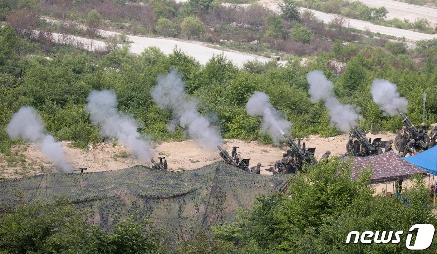 본문 이미지 - 2023 연합·합동 화력 격멸훈련. 2023.6.7/뉴스1 ⓒ News1 사진공동취재단