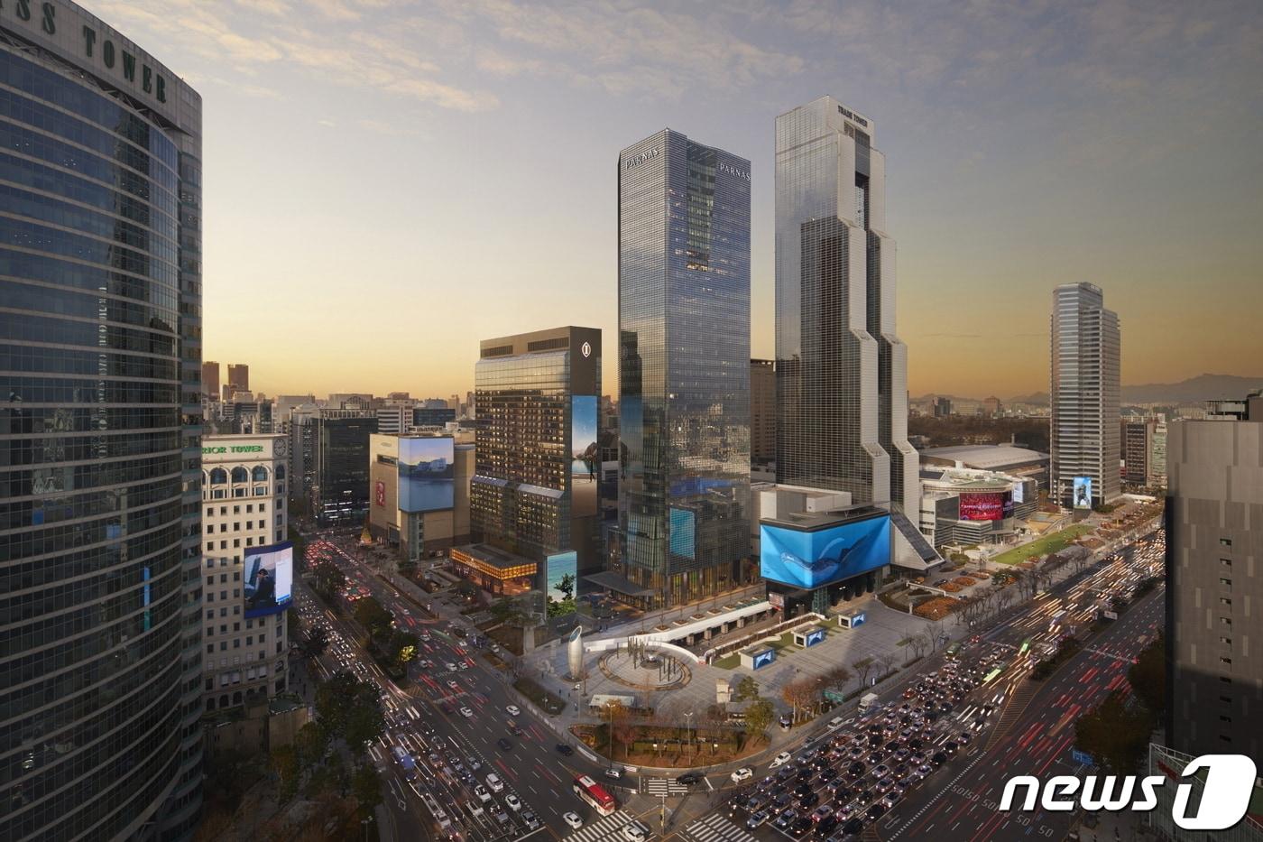 본문 이미지 - 그랜드 인터컨티넨탈 서울 파르나스 외경(파르나스호텔 제공)