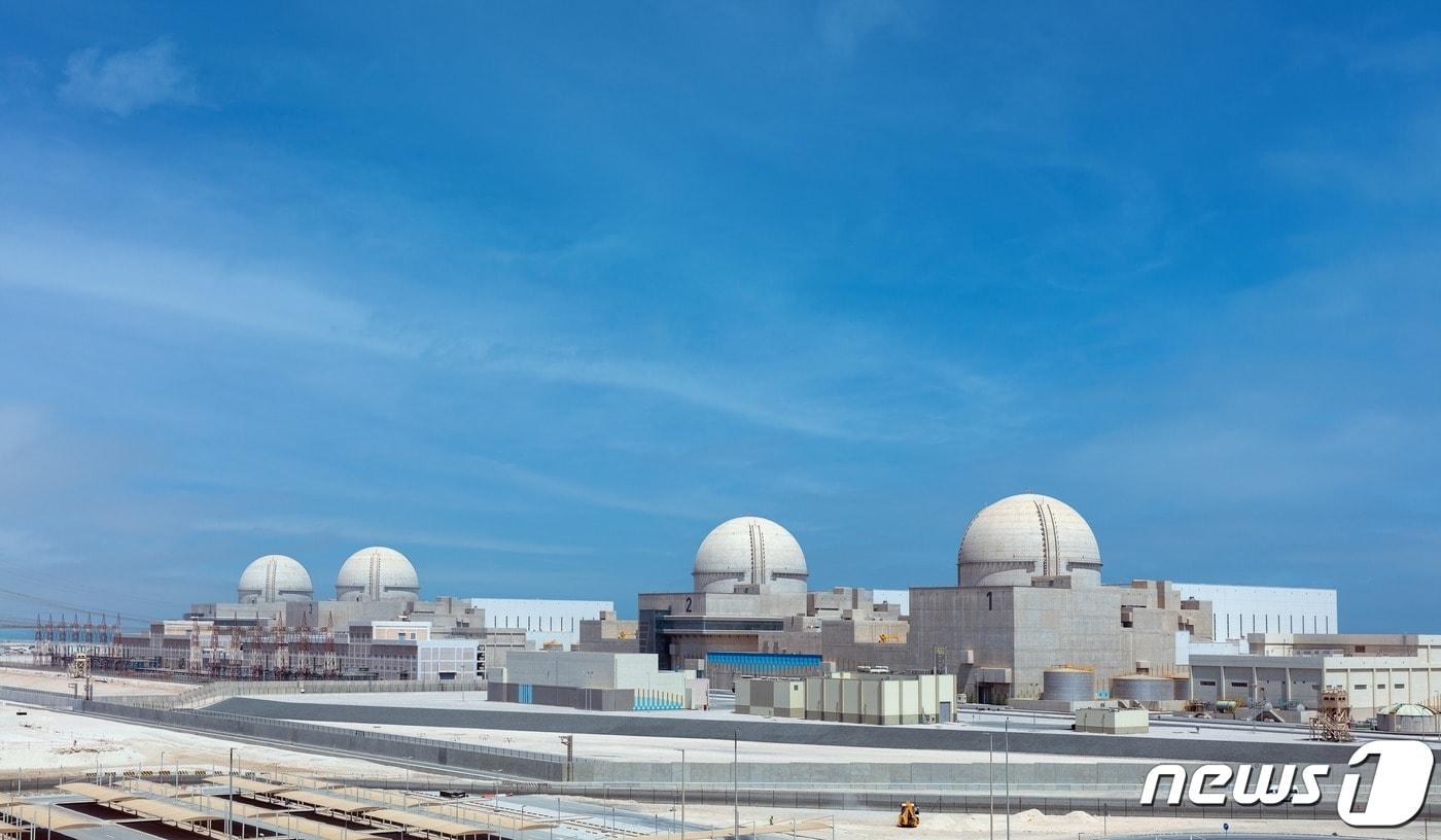 UAE 바라카원전 1~4호기 전경. &#40;한국전력 제공&#41;/뉴스1