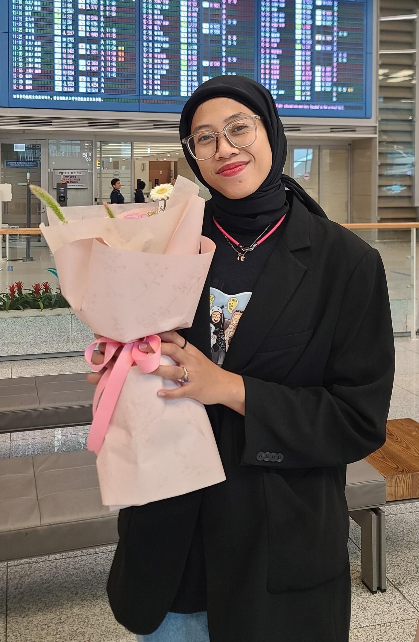 본문 이미지 - 여자 프로배구 KGC 인삼공사의 아시아쿼터인 메가왓티 퍼티위. (인삼공사 제공)